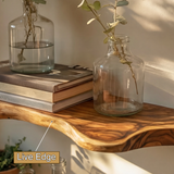 Solvren Live Edge Solid Wood Floating Shelf SPA635291 - Timberustic Floating Shelf
