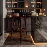 Solvyn Curve Solid Wood Bar Stool - Timberustic Bar Stool