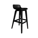 Solvyn Curve Solid Wood Bar Stool Black - Timberustic Bar Stool