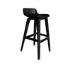 Solvyn Curve Solid Wood Bar Stool Black - Timberustic Bar Stool