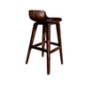 Solvyn Curve Solid Wood Bar Stool Dark Walnut - Timberustic Bar Stool