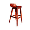 Solvyn Curve Solid Wood Bar Stool Mahogany - Timberustic Bar Stool