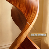 Solvyn Sculpted Solid Wood Pedestal Stand - Timberustic Pedestal Stand