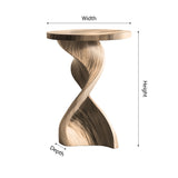 Solvyn Sculpted Solid Wood Pedestal Stand - Timberustic Pedestal Stand