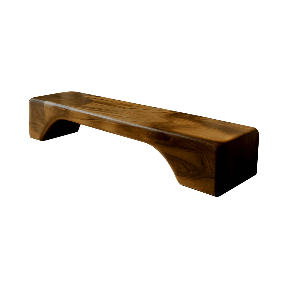 Sona Minimalist Organic Solid Wood Bench