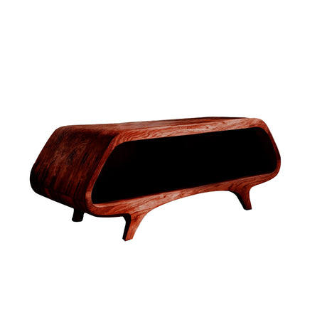 Sonora Solid Wood Record Player Stand With Storage