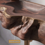 Stonebrook Handcrafted Live Edge Solid Wood Floating Bathroom Vanity with Integrated Sink