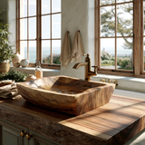 Stoneharbor Handcrafted Solid Wood Vessel Sink - Timberustic Vessel Sinks