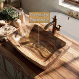 Stoneharbor Handcrafted Solid Wood Vessel Sink - Timberustic Vessel Sinks