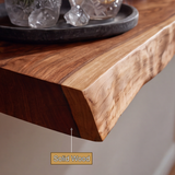 Stonehaven Live Edge Handcrafted Floating Wine Shelf - Timberustic Floating Wine Shelf