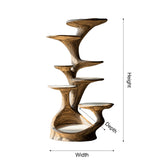 Strata Sculpted Solid Wood Tree-Inspired Cat Tree Shelf - Timberustic Tree-Inspired Cat Tree Shelf