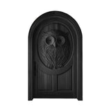 Stravon Handcrafted Solid Wood Arched Single Door Black - Timberustic Door