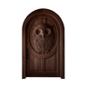Stravon Handcrafted Solid Wood Arched Single Door Dark Walnut - Timberustic Door