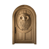 Stravon Handcrafted Solid Wood Arched Single Door Natural Oak - Timberustic Door