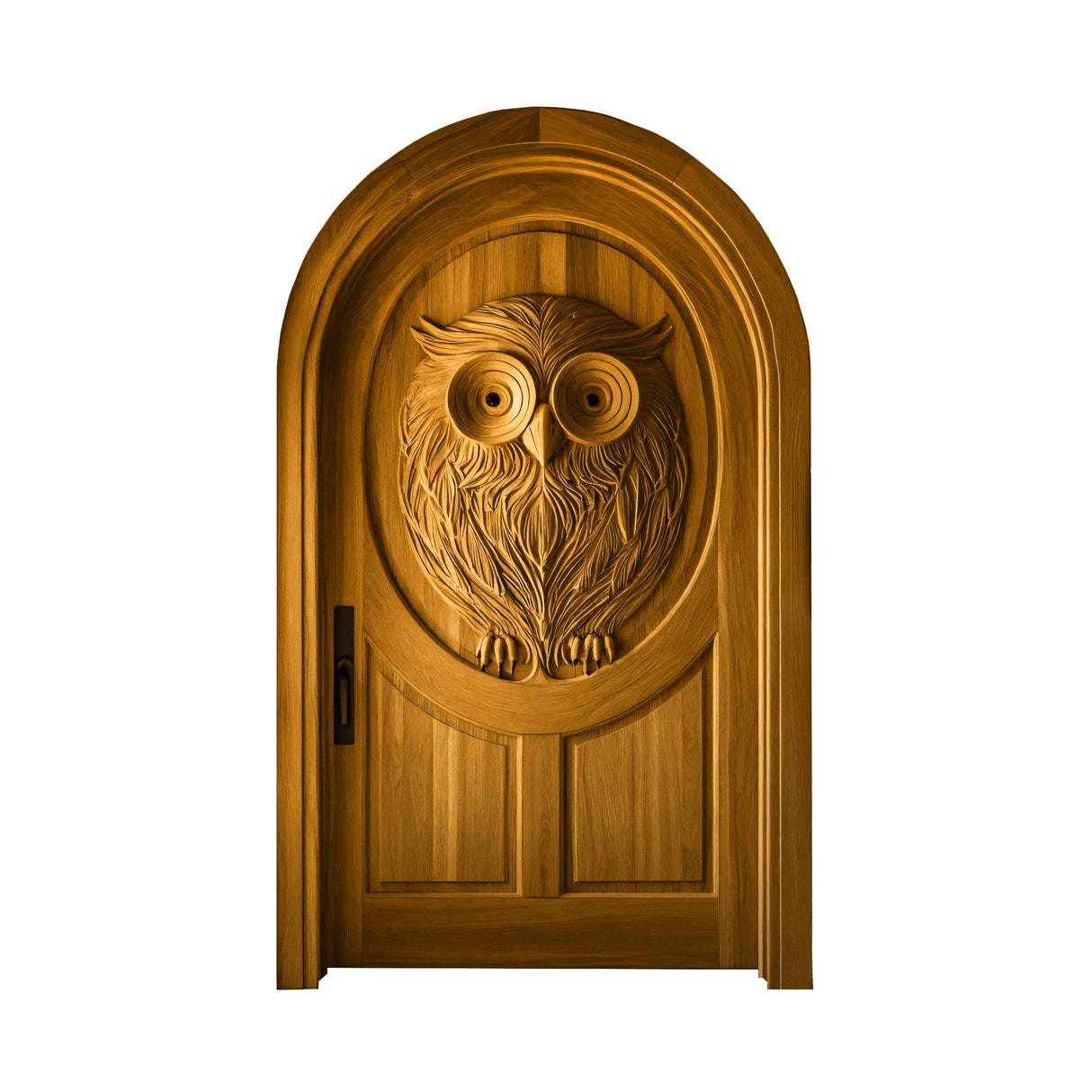 Stravon Handcrafted Solid Wood Arched Single Door Teak - Timberustic Door