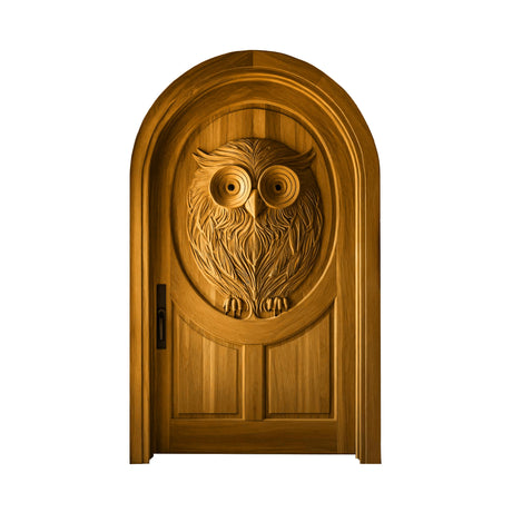 Stravon Handcrafted Solid Wood Arched Single Door Teak - Timberustic Door