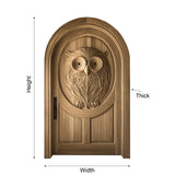 Stravon Handcrafted Solid Wood Arched Single Door - Timberustic Door