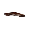 Sunbend Live Edge Solid Wood Corner Floating Shelf