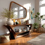 Sylmara Sculpted Solid Wood Console Table - Timberustic Console Table