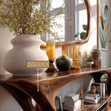 Sylmara Sculpted Solid Wood Console Table - Timberustic Console Table