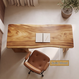 Sylthera Handcrafted Solid Wood Desk with Drawers - Timberustic Desk With Drawers