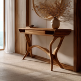 Syltherra Sculpted Solid Wood Console Table SPA392831