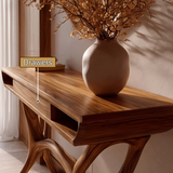 Syltherra Sculpted Solid Wood Console Table SPA392831