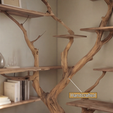 Sylva Organic Modern Solid Wood Tree Bookshelf - Timberustic Tree Bookshelf