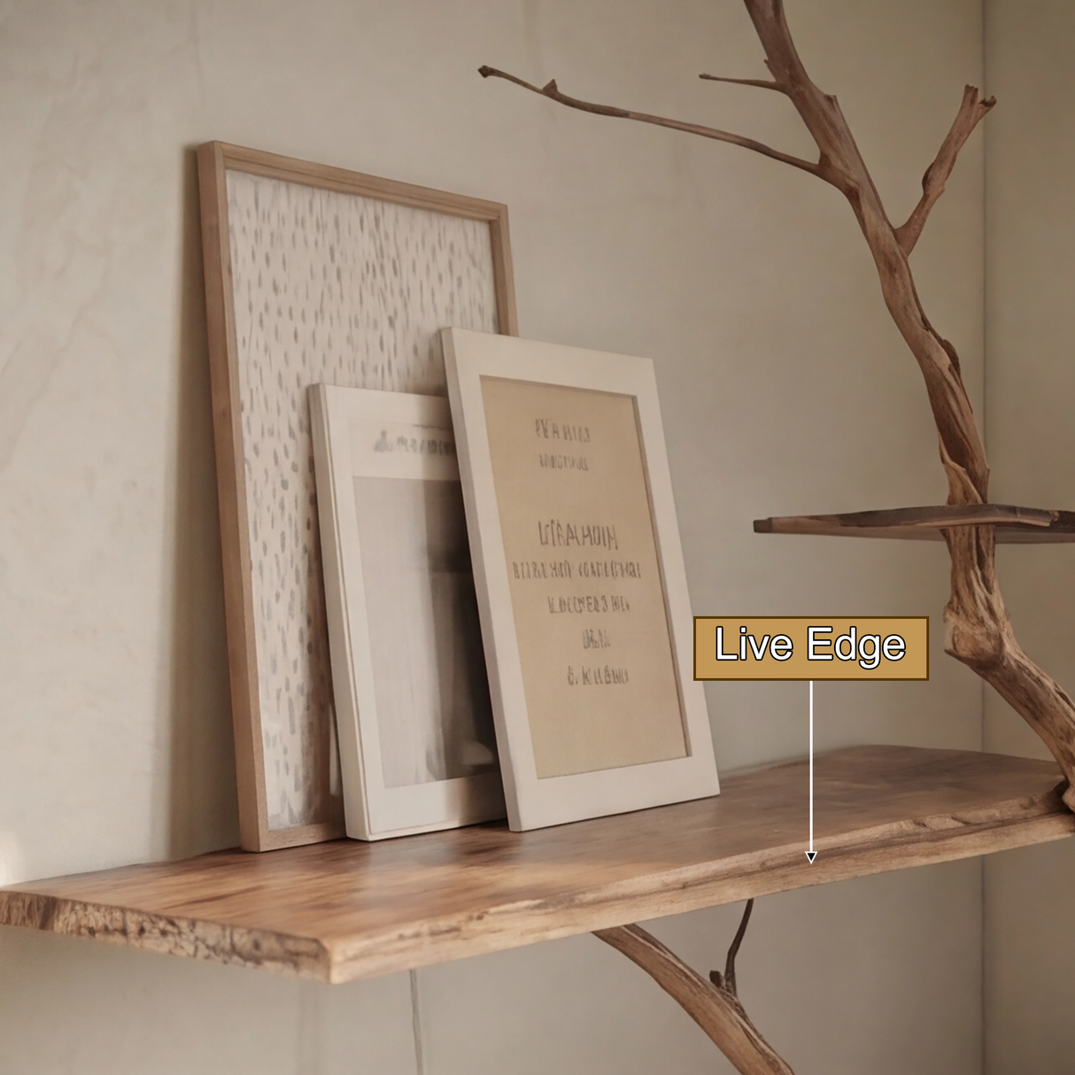 Sylva Organic Modern Solid Wood Tree Bookshelf - Timberustic Tree Bookshelf