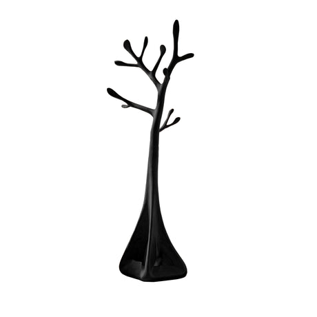 Sylvae Sculpted Solid Wood Tree Coat Rack Black - Timberustic Tree Coat Rack