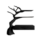 Sylvan Branch Live Edge Handcrafted Wood Floating Bathroom Vanity with Tree Shelves