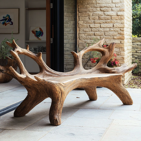 Sylvan Crest Live Edge Outdoor Bench - Timberustic Bench