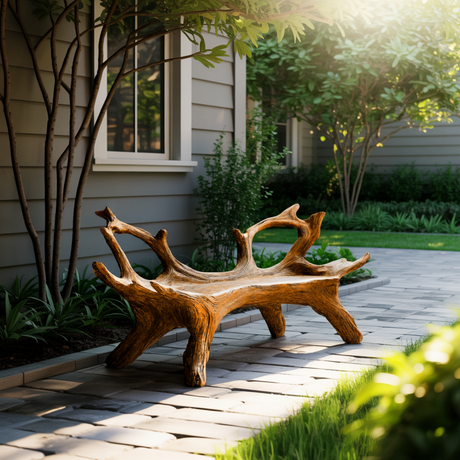 Sylvan Crest Live Edge Outdoor Bench - Timberustic Bench