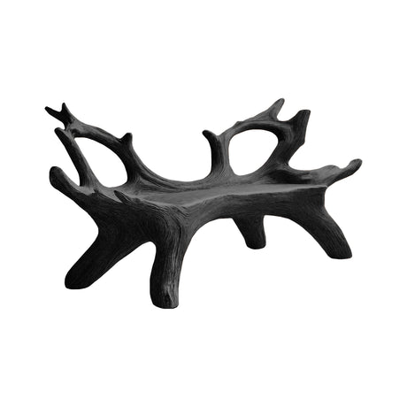 Sylvan Crest Live Edge Outdoor Bench Black - Timberustic Bench