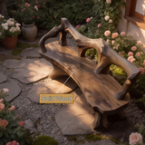 Sylvane Sculpted Solid Wood Outdoor Bench - Timberustic Bench
