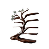 Sylvara Flow Handcrafted Live Edge Tree Bookshelf