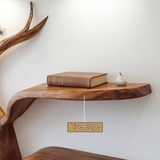 Sylvara Flow Handcrafted Live Edge Tree Bookshelf - Timberustic Tree Bookshelf