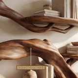Sylvara Handcrafted Solid Wood Tree Bookshelf