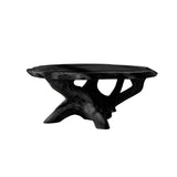 Sylvara Live Edge Solid Wood Coffee Table Black - Timberustic Coffee Table