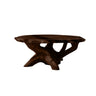 Sylvara Live Edge Solid Wood Coffee Table Dark Walnut - Timberustic Coffee Table