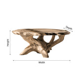 Sylvara Live Edge Solid Wood Coffee Table - Timberustic Coffee Table