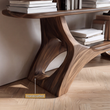 Sylvara Sculpted Solid Wood Bookshelf - Timberustic Bookshelf