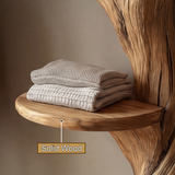 Sylvara Sculpted Solid Wood Entryway Organizer