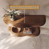 Sylvara Sculpted Solid Wood Mushroom Floating Shelf SPA835838 - Timberustic Floating Shelf