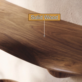 Sylvara Sculpted Solid Wood Mushroom Floating Shelf SPA835838 - Timberustic Floating Shelf