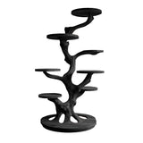 Sylvara Sculpted Solid Wood Tree-Inspired Cat Tree Shelf Black - Timberustic Tree-Inspired Cat Tree Shelf
