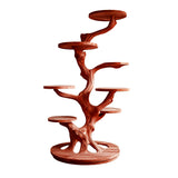 Sylvara Sculpted Solid Wood Tree-Inspired Cat Tree Shelf Mahogany - Timberustic Tree-Inspired Cat Tree Shelf