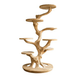 Sylvara Sculpted Solid Wood Tree-Inspired Cat Tree Shelf Natural Oak - Timberustic Tree-Inspired Cat Tree Shelf