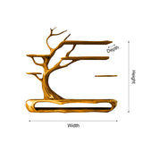 Sylvara Tree Branch Live Edge Solid Wood TV Console - Timberustic TV Console with Tree Shelf