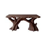 Sylvara Treeform Solid Wood Freestanding Bathroom Vanity Dark Walnut - Timberustic Freestanding Bathroom Vanity